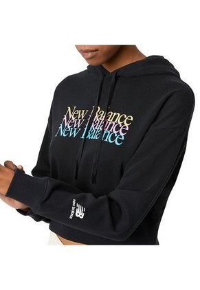 Hoodie New Balance Essentials Celebrate Para Mujer-Negro