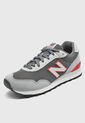 Tenis Lifestyle Gris-Marfil-Rojo New Balance 515 de New Balance