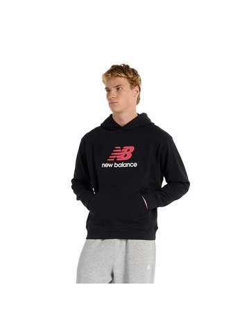 Hoodie New Balance Athletics French Terry Negro Para Hombre New Balance