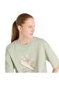 Camisa Deportiva New Balance Original FlowerShoe Verde Mujer de New Balance