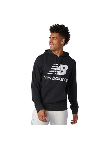 Hoodie New Balance Originals Essentials Stacked Negro Hombre New Balance