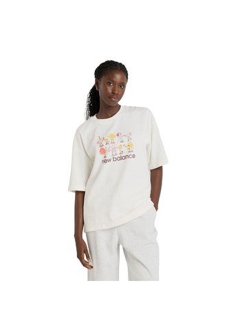 Camisa Deportiva New Balance Originales Graphic Blanco Mujer New Balance