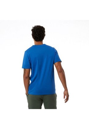 Camiseta New Balance Heathertech Tee Para Hombre-Cobalto