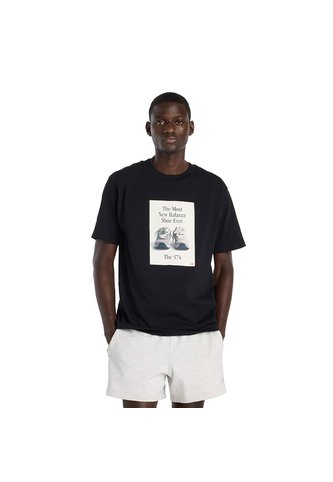 Camisa Deportiva New Balance Originals Graphics Negro Hombre New Balance