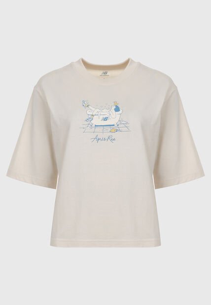 Camiseta new balance Beige