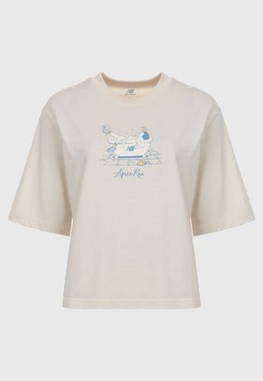 Camiseta new balance Beige