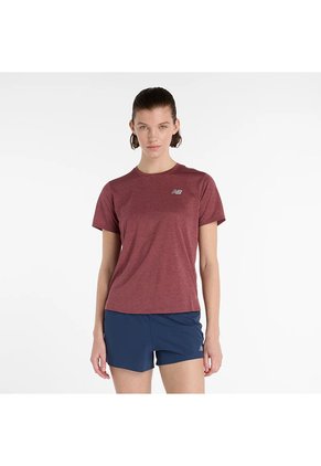 Camisa Deportiva New Balance Originales Athletics Rojo Mujer