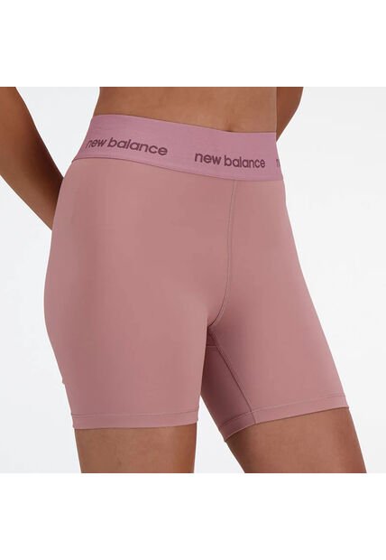 Pantaloneta New Balance Original Tiro Alto Rosa Para Mujer