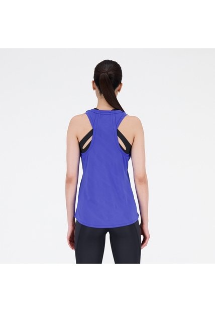 Camisa Deportiva New Balance Original QSpeed Azul Para Mujer