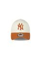 Gorra New Era New York Yankees 940 Unisex-Beige/Naranja de New Era