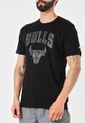 Camiseta Negro New Era Chicago Bulls de New Era