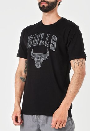 Camiseta Negro New Era Chicago Bulls