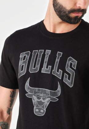 Camiseta Negro New Era Chicago Bulls