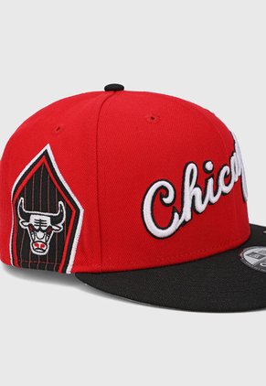 Gorra Rojo-Negro-Blanco New Era Chicago Bulls