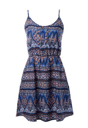 Vestido NEW LOOK Azul Rey-Multicolor