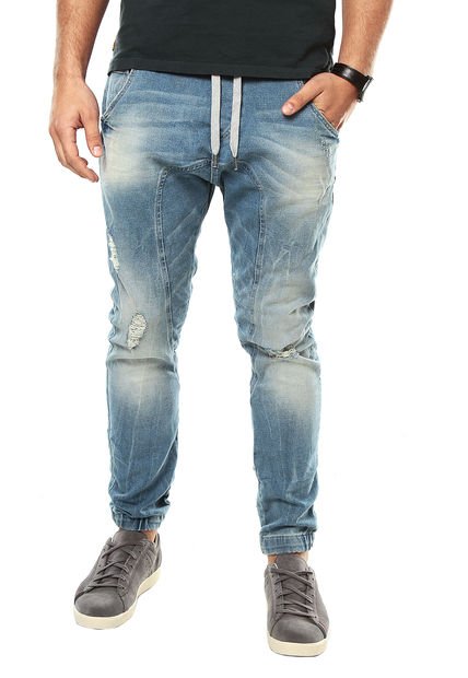 Moda Streetwear Jeans de mujer Casual Jogger Pantalones sueltos de cintura  alta con cordón rasgado Jeans Azul claro | Linio Chile - GE018FA14I0PWLACL