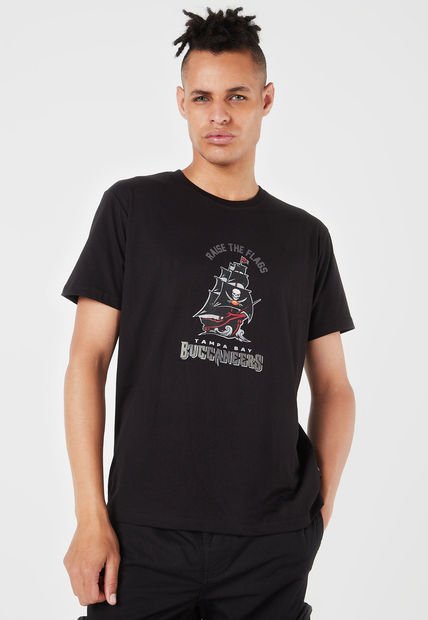 Camiseta Negro-Gris-Rojo NFL Tampa Bay Buccaneers