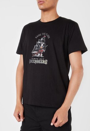 Camiseta Negro-Gris-Rojo NFL Tampa Bay Buccaneers