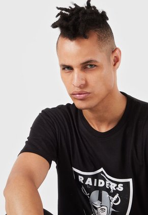 Camiseta Negro-Blanco-Gris NFL Las Vegas Raiders
