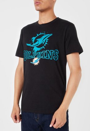 Camiseta Negro-Turquesa NFL Miami Dolphins