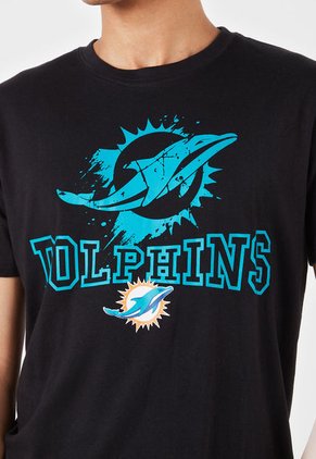 Camiseta Negro-Turquesa NFL Miami Dolphins