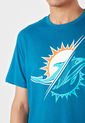 Camiseta Azul-Blanco-Naranja NFL Miami Dolphins de NFL