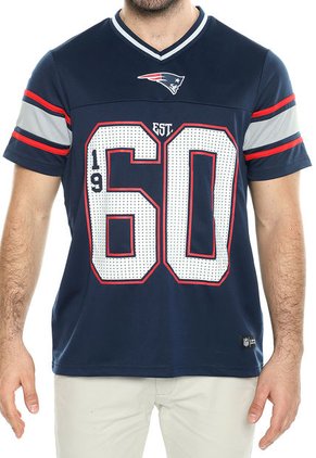 Camiseta Azul-Gris-Rojo NFL