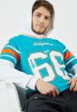 Camiseta Verde-Blanco-Naranja NFL Miami Dolphins de NFL