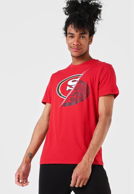 Camiseta Rojo-Negro-Blanco NBA San Francisco 49ers