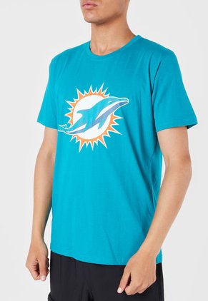 Camiseta Turquesa-Blanco-Naranja NFL Miami Dolphins