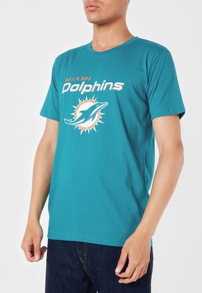 Camiseta Turquesa-Blanco-Naranja NFL Miami Dolphins