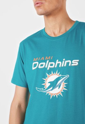 Camiseta Turquesa-Blanco-Naranja NFL Miami Dolphins
