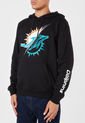 Hoodie Negro-Blanco-Turquesa NFL Miami Dolphins de NFL
