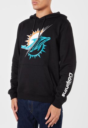 Hoodie Negro-Blanco-Turquesa NFL Miami Dolphins