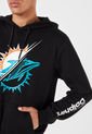 Hoodie Negro-Blanco-Turquesa NFL Miami Dolphins de NFL