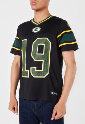 Camiseta Negro-Verde-Amarillo NFL Green Bay Packers