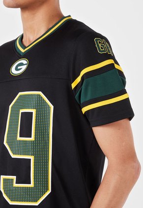 Camiseta Negro-Verde-Amarillo NFL Green Bay Packers