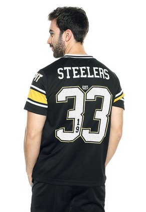 Camiseta Negro-Amarillo-Blanco NFL