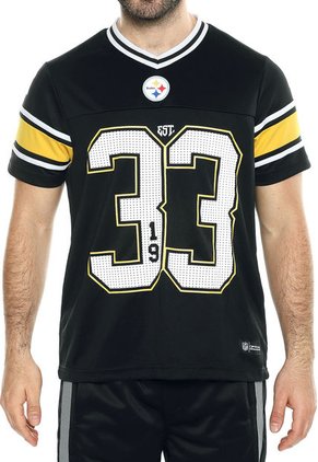 Camiseta Negro-Amarillo-Blanco NFL