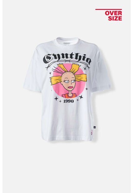 Camiseta De Cynthia Oversized Fit Para Mujer XL