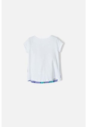 Camiseta De Paw Patrol Manga Corta Blanco Para Niña 2T A 5T 2T