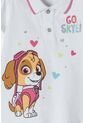 Camiseta De Paw Patrol Blanca Tipo Polo Para Niña 2T A 5T 4T de Nickelodeon