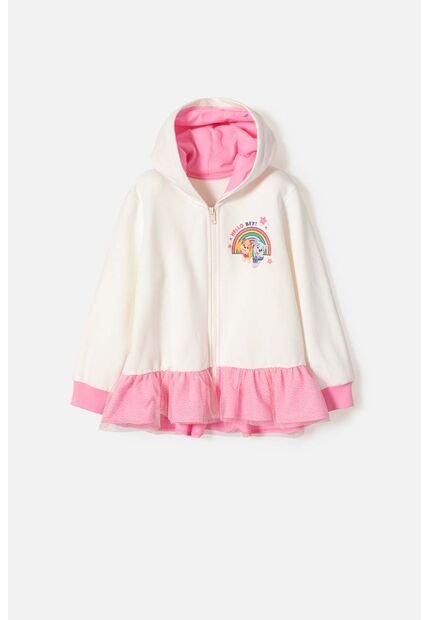 Buzo De Paw Patrol Con Cierre Marfil Y Rosado Para Niña 2T A 6T 5T