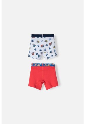 Pack X2 Boxer De Paw Patrol Rojo Y Blanco Para Niño 2T A 6T 4T