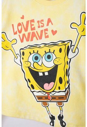 Buzo De Bob Esponja Cerrado Amarillo Para Niña 8