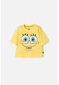 Camiseta De Bob Esponja Manga Corta Amarillo Para Niña 10 de Nickelodeon