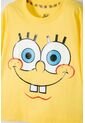 Camiseta De Bob Esponja Manga Corta Amarillo Para Niña 10 de Nickelodeon