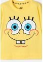 Camiseta De Bob Esponja Manga Corta Amarillo Para Niña 10 de Nickelodeon