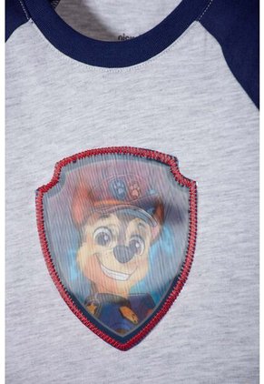 Camiseta De Paw Patrol Manga Corta Gris Para Niño 2T A 6T 2T