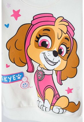 Buzo De Paw Patrol Cerrado Marfil Para Niña 2T A 5T 2T